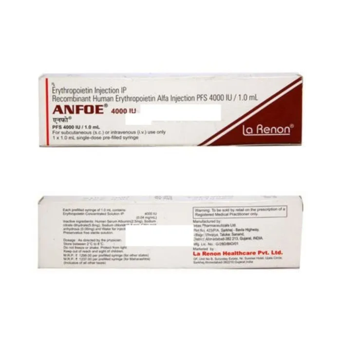 Anfoe 4000 IU Injection 1 ml prefilled syringe Anfoe 4000 IU Injection 1 ml prefilled syringe