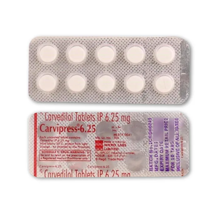 Carvipress 6.25 Tablet Carvipress 6.25 Tablet