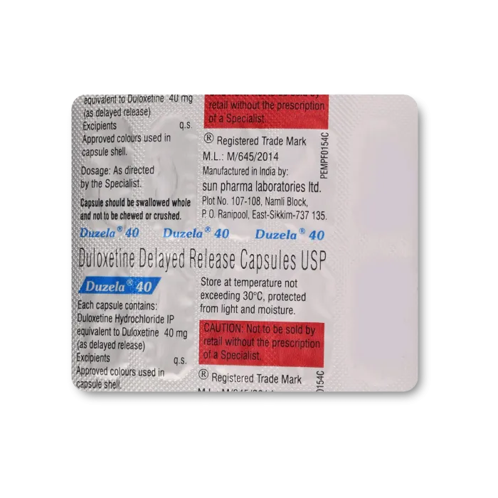 Duzela 40 mg Capsule Duzela 40 mg Capsule