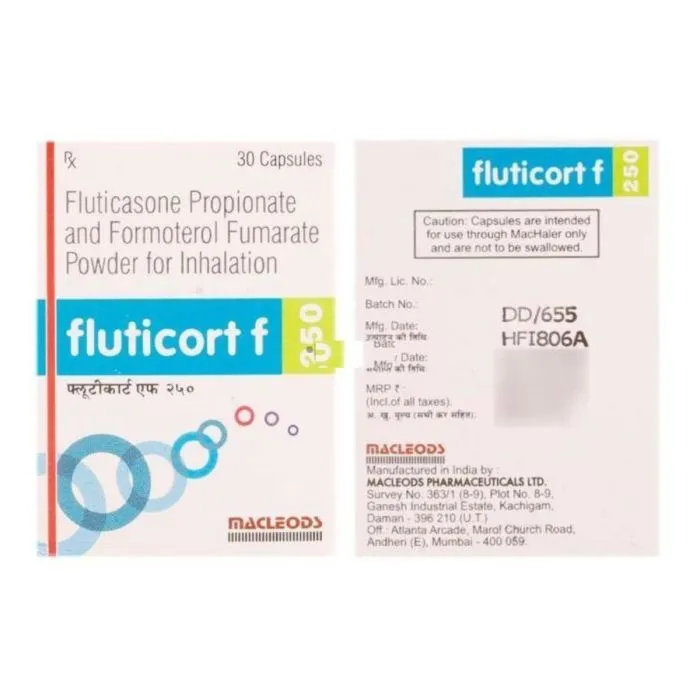 Fluticort F 6 Mcg + 250 Mcg Inhaler Fluticort F 6 Mcg + 250 Mcg Inhaler