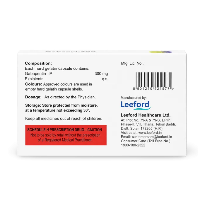 Gabanyl 300 Mg Capsule Gabanyl 300 Mg Capsule