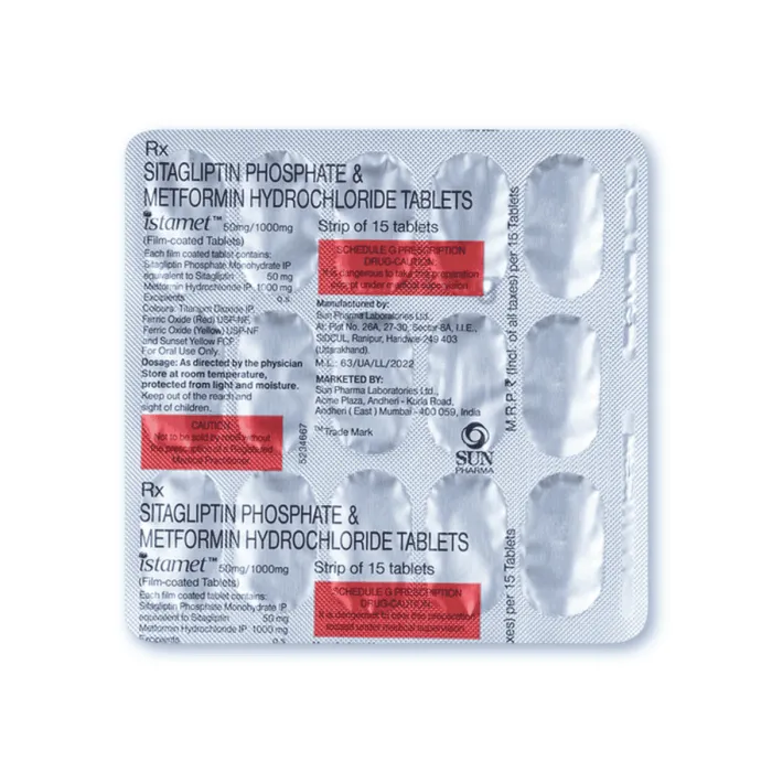 Istamet 50 Mg/1000 Mg Tablet Istamet 50 Mg/1000 Mg Tablet