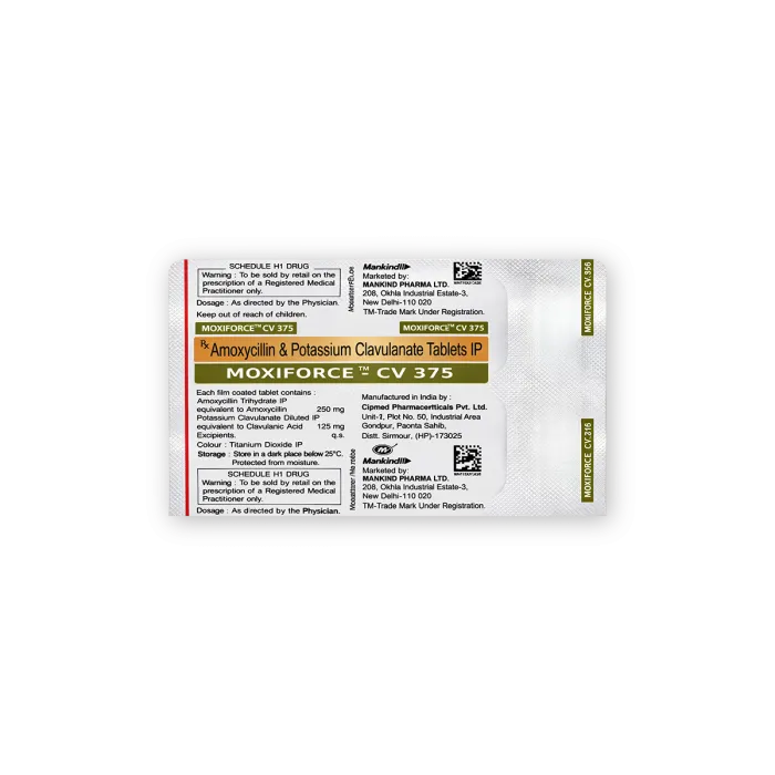 Moxiforce-CV 375 Tablet Moxiforce-CV 375 Tablet