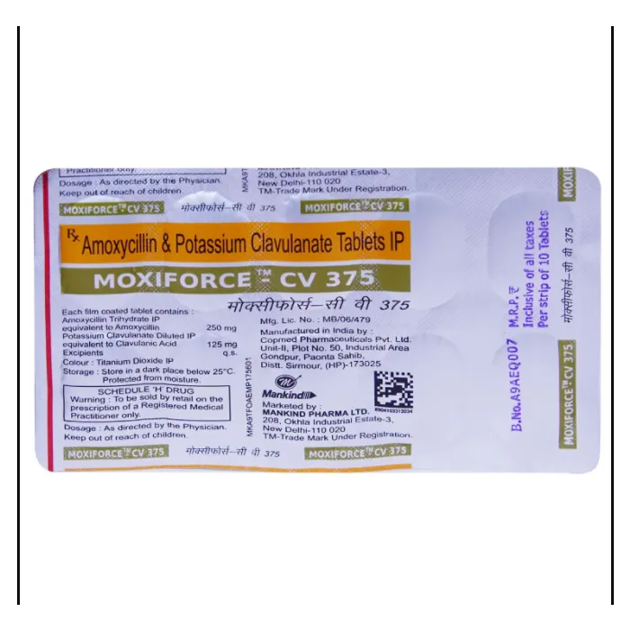 Moxiforce-CV 375 Tablet Moxiforce-CV 375 Tablet