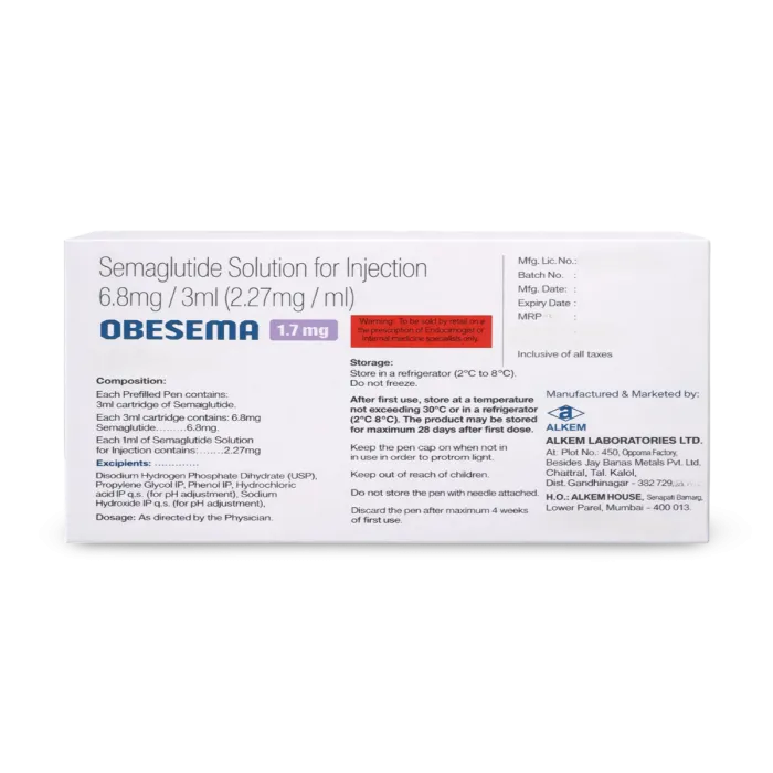Obesema 1.7mg Injection Obesema 1.7mg Injection