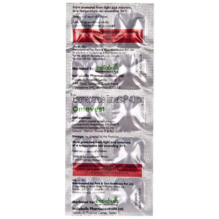 Omevest 40 mg Tablet Omevest 40 mg Tablet