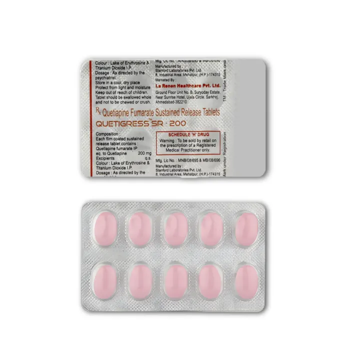 Quetigress 200 Mg Tablet SR Quetigress 200 Mg Tablet SR