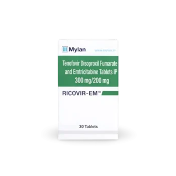 Ricovir EM 200 Mg/300 Mg Tablet