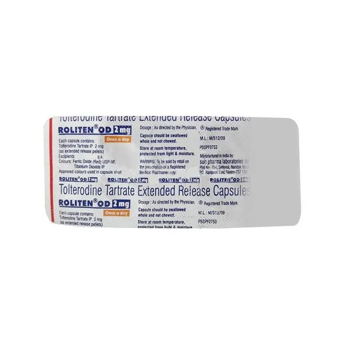 Roliten OD 2 Mg Capsule ER Roliten OD 2 Mg Capsule ER