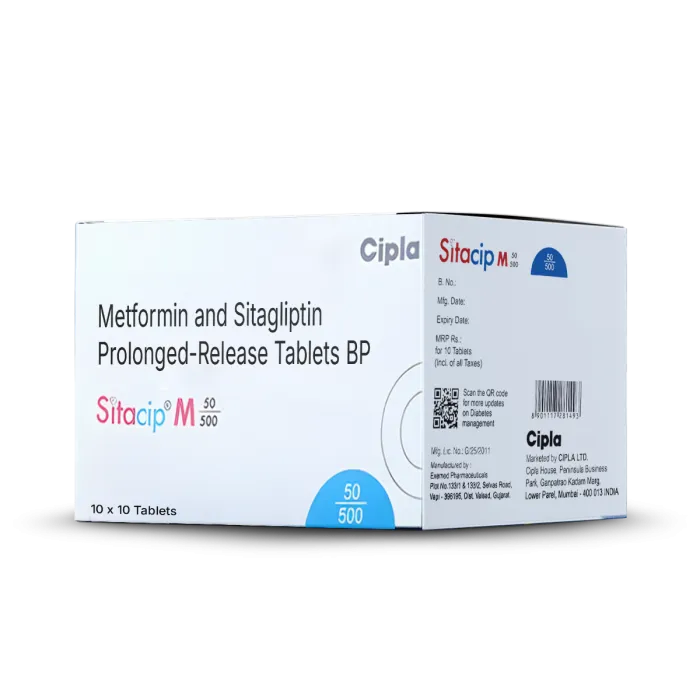 Sitacip M 50mg/500mg Tablet PR Sitacip M 50mg/500mg Tablet PR