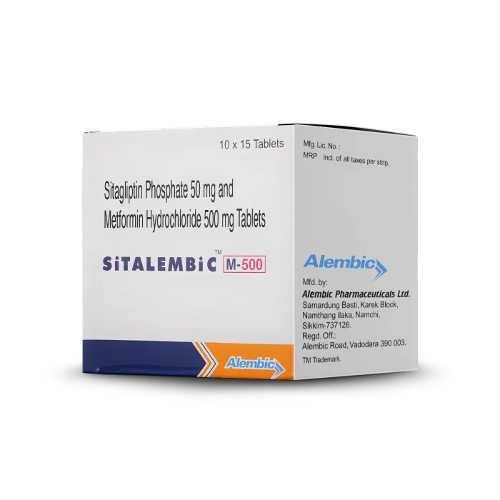 Sitalembic M 50mg/500mg Tablet Sitalembic M 50mg/500mg Tablet