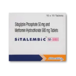 Sitalembic M 50mg/500mg Tablet