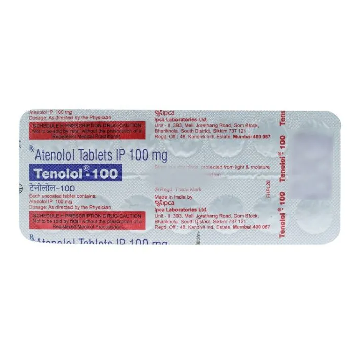 Tenolol 100 Tablet Tenolol 100 Tablet