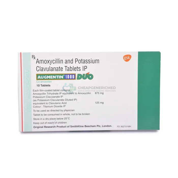 Augmentin 1000 Mg (Amoxicillin/Clavulanic Acid) - Image 1