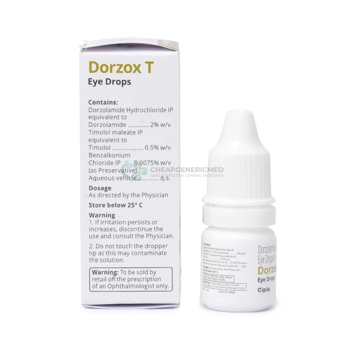 Dorzox T 5 ml Eye Drop (Dorzolamide) - Image 3