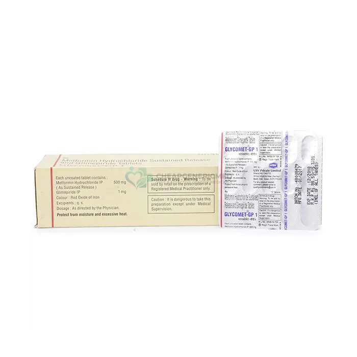 Glycomet GP (500+1) Mg (Metformin) - Image 3