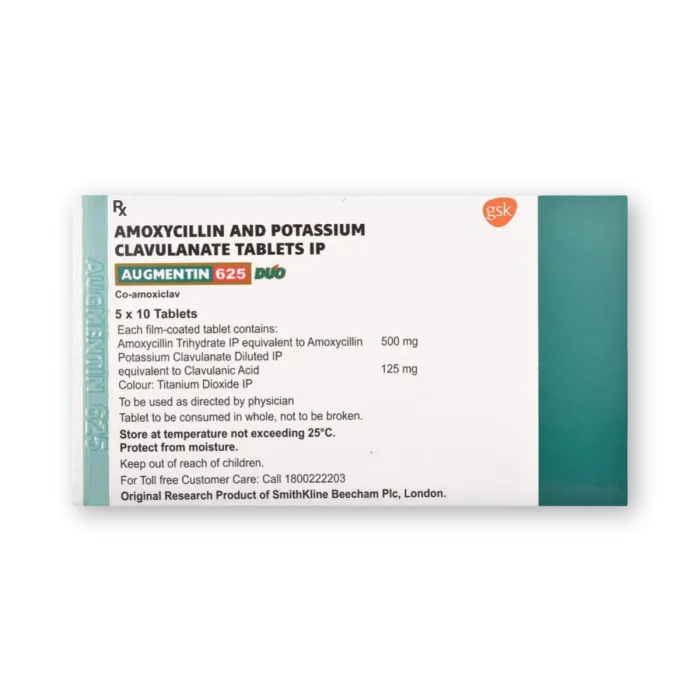augmentin_625_duo_tablet_1.webp Augmentin 625 Duo Tablet (Amoxicillin/Clavulanate) - Image 1