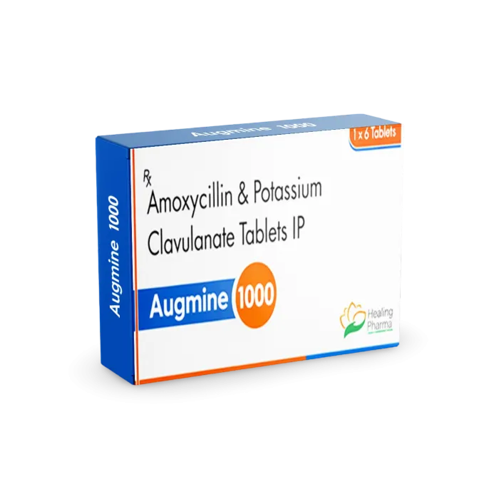 augmine-1000-mg-tablet-1.webp Augmine 1000 Mg Tablet (Amoxicillin/Clavulanate) - Image 1
