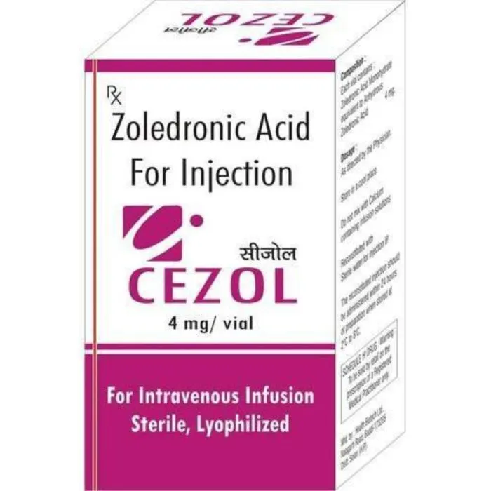 cezol_4_mg_injection_with_zoledronic_acid.webp Cezol 4 Mg Injection (Zoledronic Acid) - Image 1