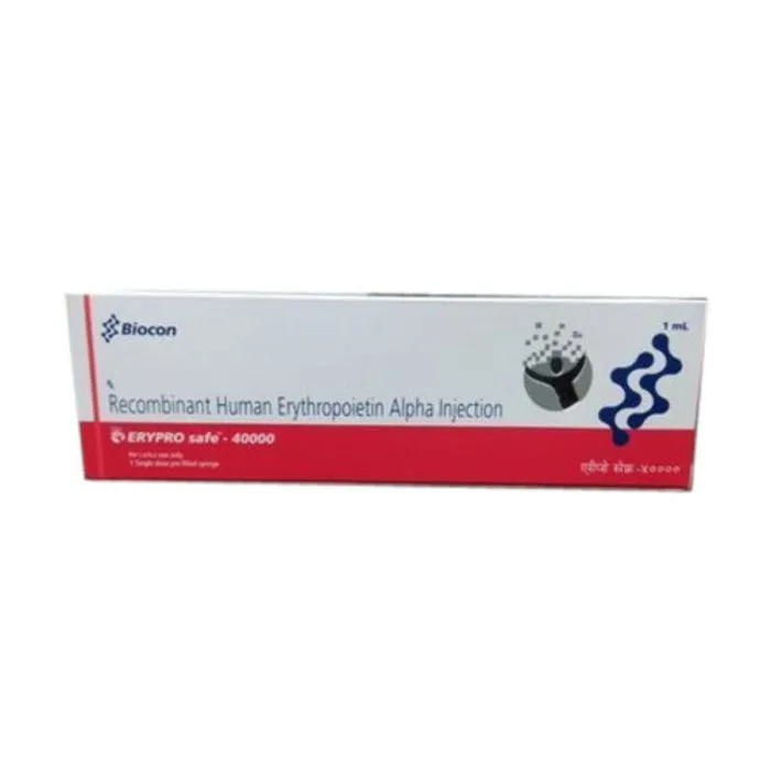 Erypro Safe 40000 IU 1ml Injection (Recombinant Human Erythropoietin Alfa) - Image 1