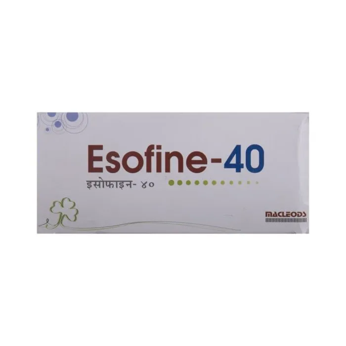 esofine_40_mg_tablet_with_esomeprazole.webp Esofine 40 Mg Tablet (Esomeprazole) - Image 1