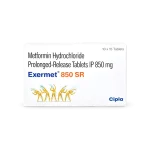 Exermet 850 Mg Tablet SR (Metformin/Vildagliptin)