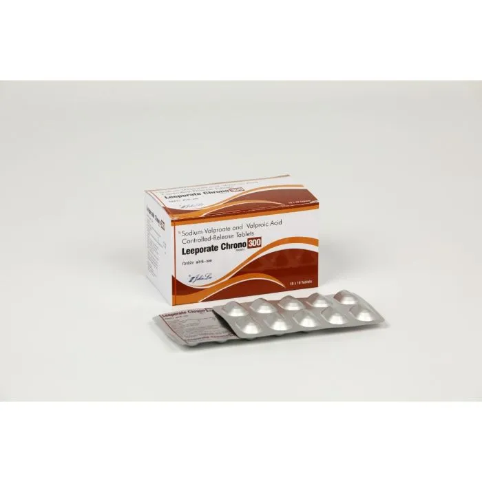 leeporate_300_mg_tablet_with_sodium_valproate.webp Leeporate 300 Mg Tablet (Sodium Valproate) - Image 1