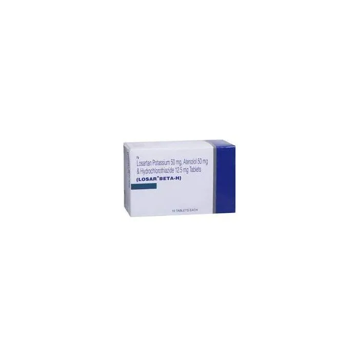 losar_beta-h_tablet_with_losartan_atenolol_hydrochlorothiazide.webp Losar Beta-H Tablet (Losartan) - Image 1