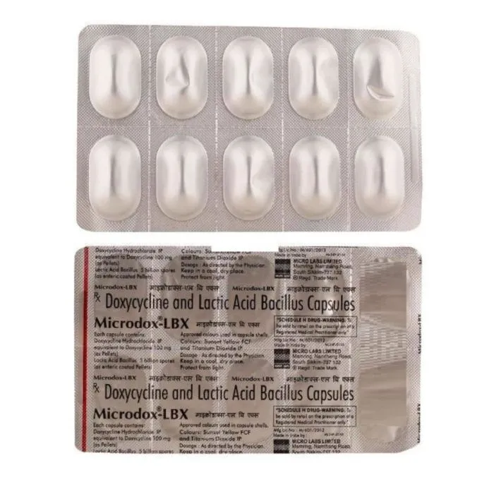 microdox-lbx_capsule_with_doxycycline_and_lactobacillus.webp Microdox-LBX Capsule (Doxycycline) - Image 1