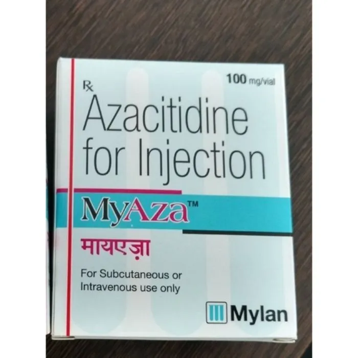myaza_100_mg_injection_with_bendamustine.webp Myaza 100 Mg Injection (Azacitidine) - Image 1