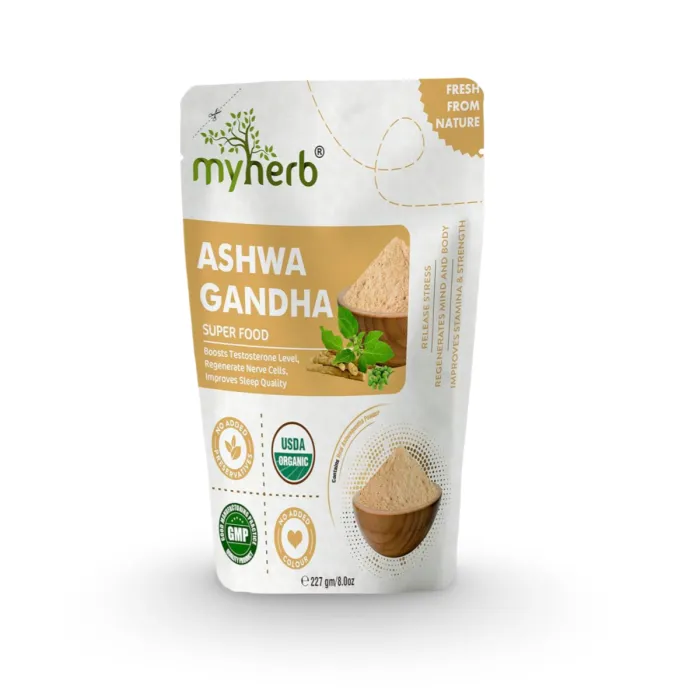 myherb_natural_ashwagandha.webp Myherb Ashwagandha Powder (Withania somnifera) - Image 1