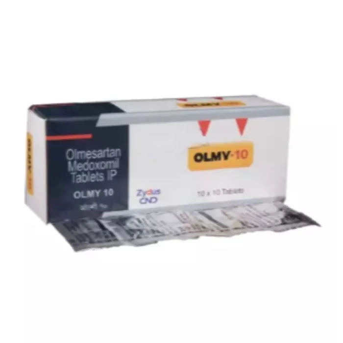 olmy_10_tablet_with_olmesartan_medoximil.webp Olmy 10 Tablet (Olmesartan) - Image 1