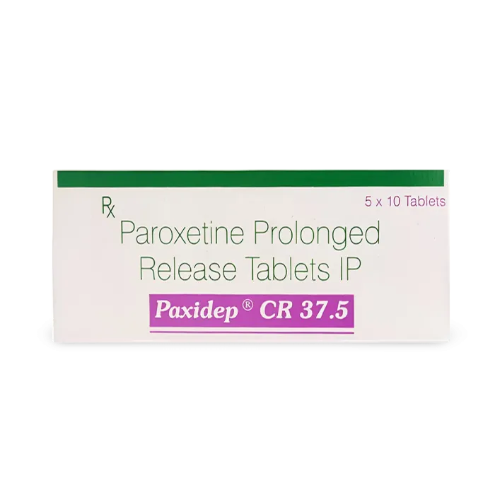 paxidep-cr-37.5-tablet-1.webp Paxidep CR 37.5 Tablet (Duloxetine) - Image 1