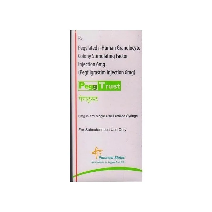 pegg_trust_6_mg_injection_1_ml_with_pegfilgrastim.webp Pegg Trust 6 Mg Injection 1 ml (Pegfilgrastim) - Image 1