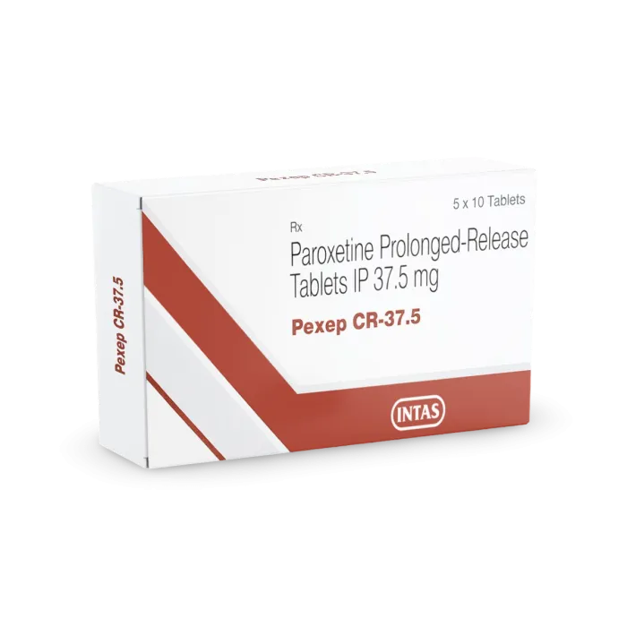 pexep-cr-37.5-tablet-1.webp Pexep CR 37.5 Tablet (Paroxetine) - Image 1