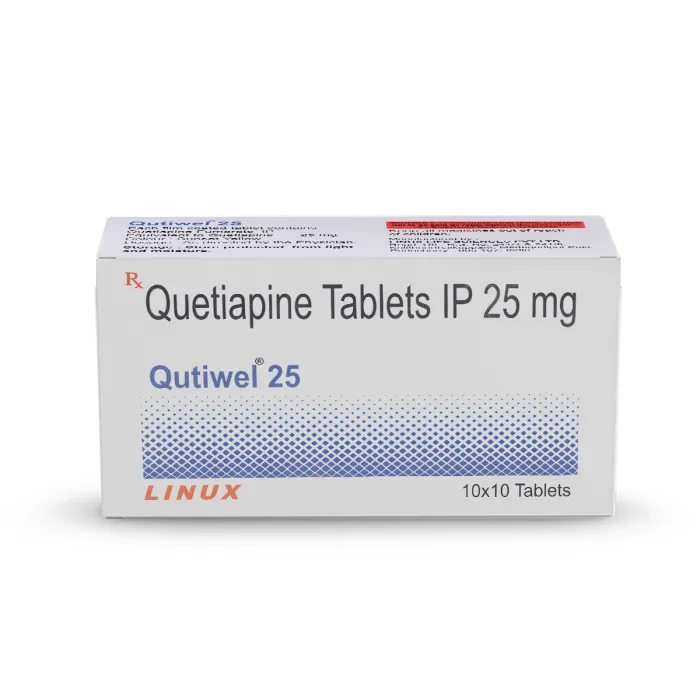 qutiwel_25_mg_tablet_3.webp Qutiwel 25 Mg Tablet (Quetiapine) - Image 1