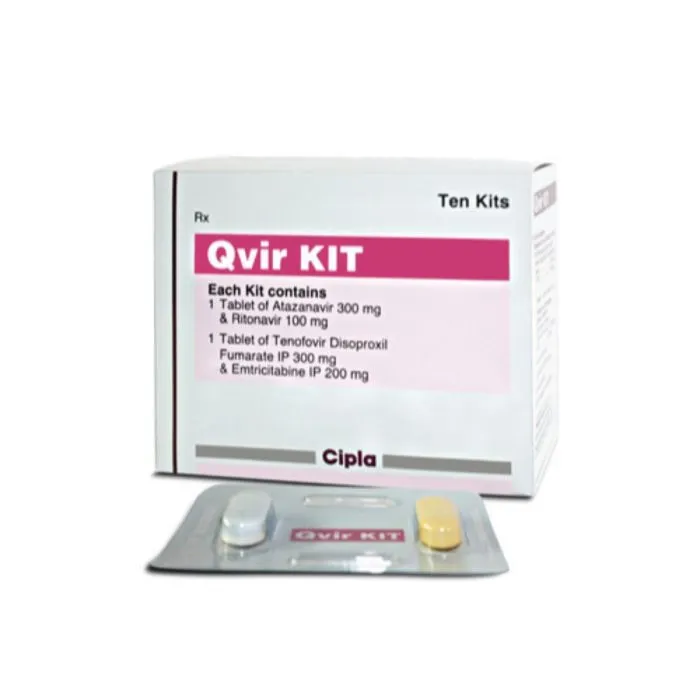 qvir_kit_300_mg_100_mg_200_mg_300_mg_with_atazanavir_ritonavir_tenofovir_emtricitabine.webp Qvir Kit 300 Mg + 100 Mg + 200 Mg + 300 Mg (Atazanavir) - Image 1