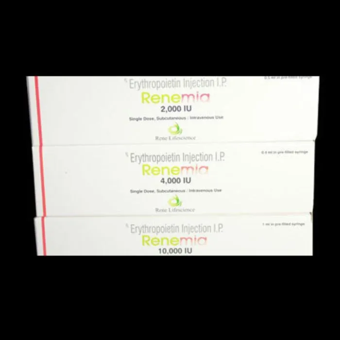 Renemia 2000 IU 0.5 ml Injection (Recombinant Human Erythropoietin Alfa) - Image 1
