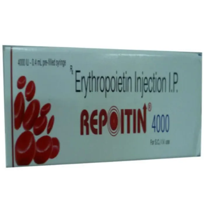 Repoitin 4000 IU Injection 1 ml (Recombinant Human Erythropoietin Alfa) - Image 1