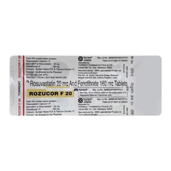 Rozucor F 20 Tablet (Rosuvastatin) - Image 2