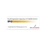 Rpo 6000 IU Injection (Erythropoietin)