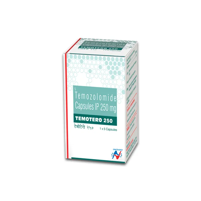 temotero_250_mg_capsule_with_temozolomide.webp Temotero 250 Mg Capsule (Temozolomide) - Image 1