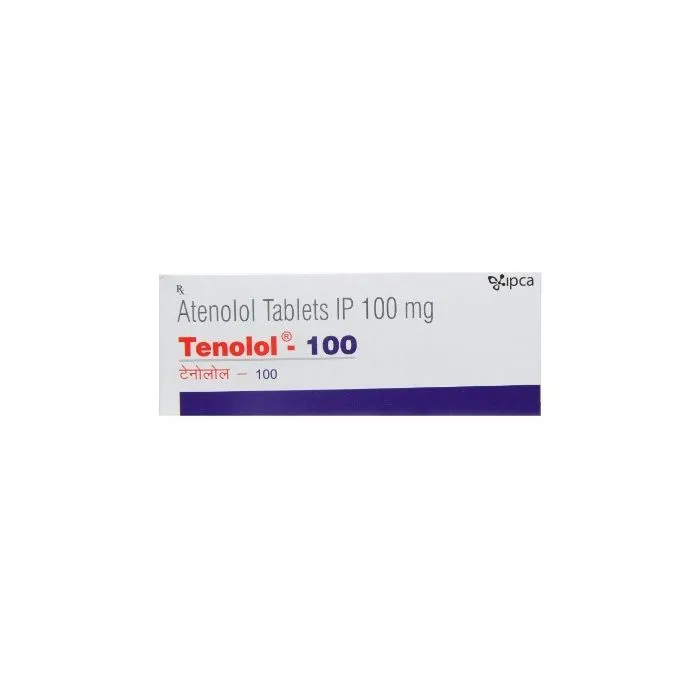 tenolol_100_tablet_with_atenolol.webp Tenolol 100 Tablet (Atenolol) - Image 1