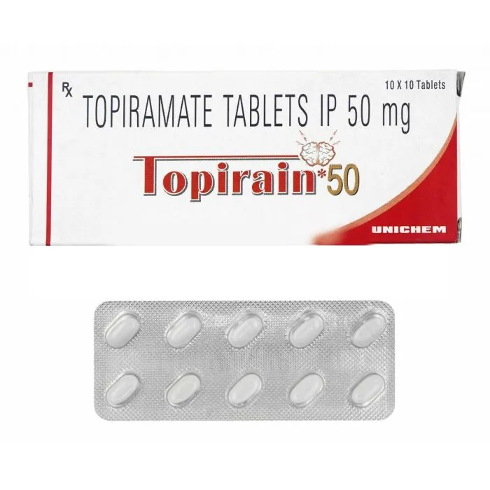 topirain_50_tablet_with_topiramate.webp Topirain 50 Tablet (Topiramate) - Image 1