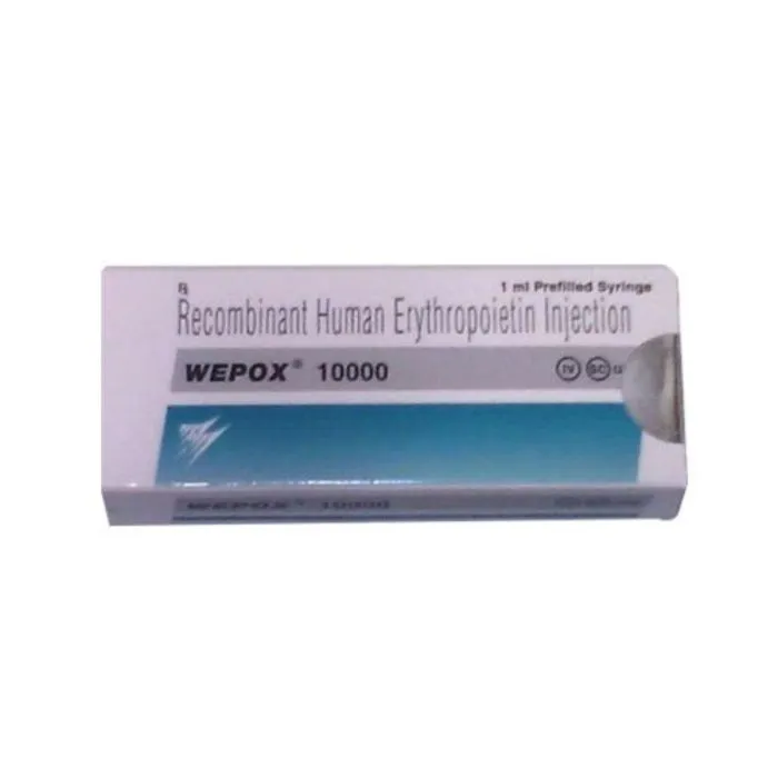 Wepox 10000 IU Injection 1 ml (Recombinant Human Erythropoietin Alfa) - Image 1